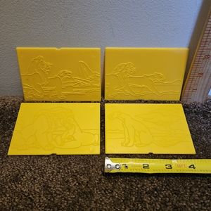 Vintage Rose Art 1994 Disney Lion King Trace & Color Design Center PLATES ONLY